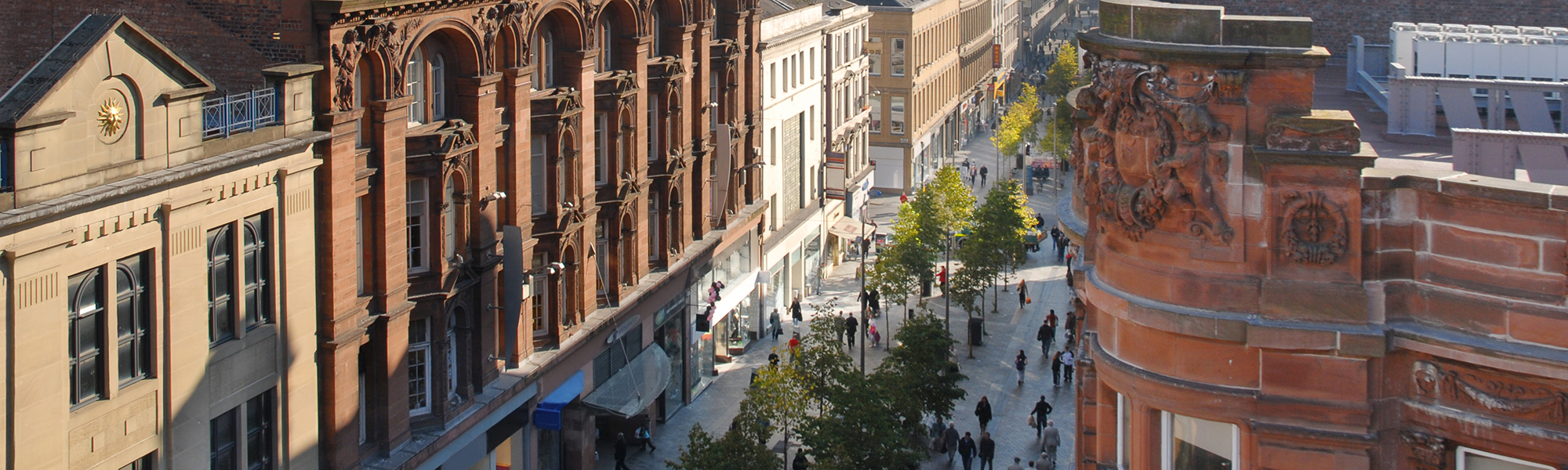 Birdseye view of Buchanan Street